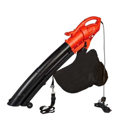 3 PAGEN® elektrischer Laubbläser 2-in-1 – Laubsauger & -bläser in einem – 35 Liter Auffangbeutel – extralanges Stromkabel – Laub saugen & mulchen – effektive Laubentfernung – 3200W von 3 PAGEN