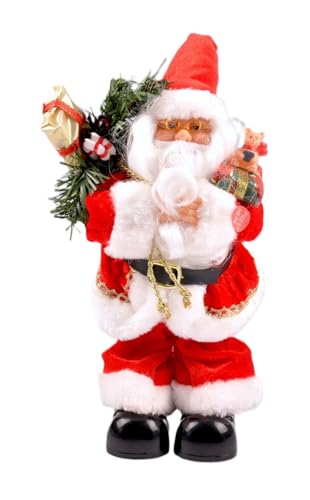 3Pagen Singender Weihnachtsmann Nikolaus Santa Claus Weihnachtsdeko Weihnachtsfigur von 3Pagen