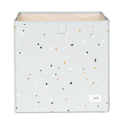 3 Sprouts - Faltbox – Stoffbox für Kallax Regal, Aufbewahrungsbox für Kinderzimmer, 33x33x33 cm - Terrazzo Grün 3 Sprouts - Faltbox – Stoffbox für Kallax Regal, Aufbewahrungsbox für Kinderzimmer, 33x33x33 cm - Terrazzo Grün von 3 Sprouts