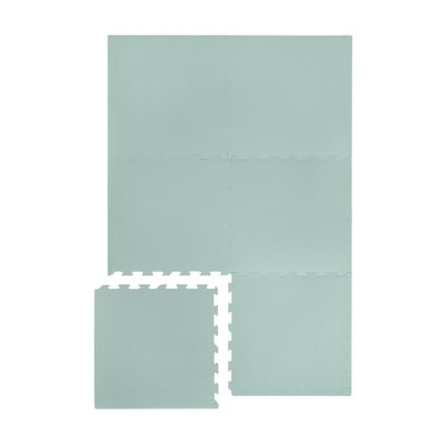 3 Sprouts - Puzzlematte Baby - Spielmatte aus Schaumstoff für Kinder, Krabbelmatte, Bodenmatte, XXL - Grün von 3 Sprouts