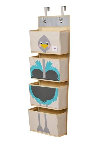 3 Sprouts - Hängewandorganisator - Ablage für Kinderzimmer- und Wickeltische, Strauß von 3 Sprouts