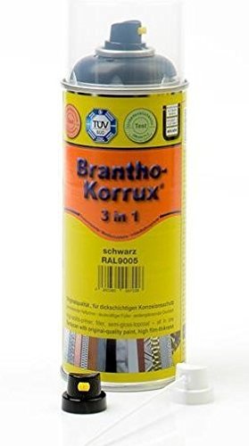 Brantho Korrux "3 in 1" 400 ml RAL 9010, reinweiß, Komfort-Sprühdose, Rostschutzfarbe von 3 in 1 Komfortdose