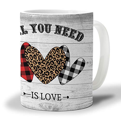 Becher Liebes-Tagesliebe Mit Leoparden-Plaid Auf Retro Tassen Modern Kaffeetasse Fun Kaffeetassen Für Kollegin Geschenk Kaffee,330Ml von 319