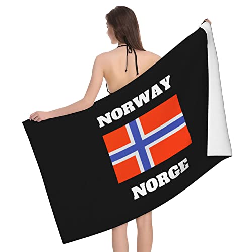 321 Badehandtuch 80X130cm Flagge Von Norwegisch Handtuch Perfekt Badetuch One Size Reisetuch Für Wandern, Picknick, Reisen von 321