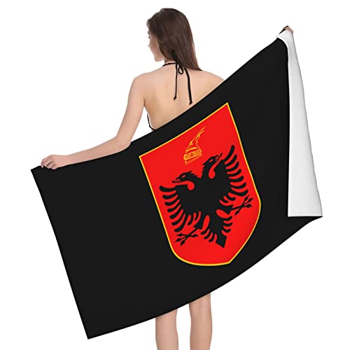 321 Schwimmhandtücher 80X130cm Wappen Von Albanien Badehandtuch Ultraleicht Campinghandtuch Pflegeleicht Handtuch Für Yoga, Wandern, Sport von 321