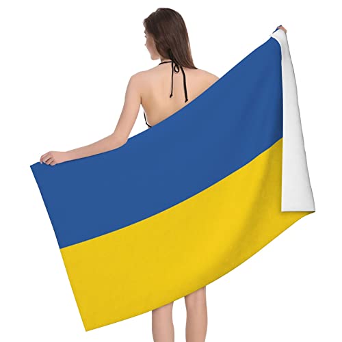 321 Strandtuch 80X130cm Flagge Der Ukraine Handtücher Ultraleicht Tuch Bade One Size Badehandtuch Für Wandern, Sport, Sauna von 321