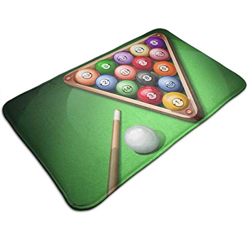 321 Teppichmatte Billard Bild Seite Fußmatte Waschbar Fußabstreifer Langlebig Hall Teppiche 40X60Cm Für Einzugsgeschenke, Wohnzimmer, Küche von 321