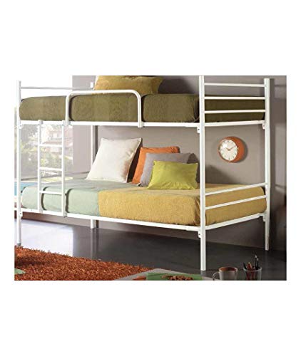 METALL-ETAGENBETT LUNA - Weiss - 80 x 180 - Ohne Zusatzbett METALL-ETAGENBETT LUNA - Weiss - 80 x 180 - Ohne Zusatzbett von 3246IDP