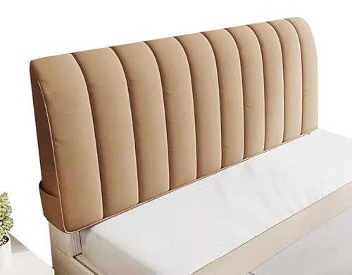 Bettkopfabdeckung Verdicken Gesteppt Kopfteilbezug Protektor Einfarbiges Design Bett Kopfteil Bezug 150/180 cm Grau, Dehnbar, Waschbar, Abnehmbar, Für Schlafzimmer (Color : C, Size : 120cm) von 3265412