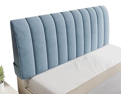 Bettkopfabdeckung Verdicken Gesteppt Kopfteilbezug Protektor Einfarbiges Design Bett Kopfteil Bezug 150/180 cm Grau, Dehnbar, Waschbar, Abnehmbar, Für Schlafzimmer (Color : E, Size : 170cm) von 3265412