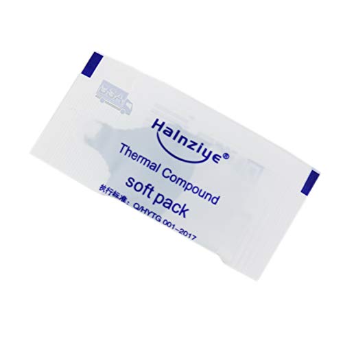 100 Stück Wärmepaste Soft Pack 0,5g HALNZIYE HY510 grau > 1,93 W/m-K Temperaturbereich -30 + 280 °C Gesamtinhalt 50 g Thermalfett Kühlpaste von IANPAV