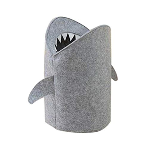 332PageAnn Spielzeugkiste Wäschekorb Filz aufbewahrungsbox -Wasserdicht Waschbar - Shark Wäschesack Mit Henkel Aus Leinen Haushalt von 332PageAnn