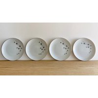 Mid-Century Platin Starburst Brotteller 4Er Set Von Creative Japan Muster 1014 von 345glenhaven