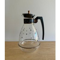 Mid-Century Silex Kaffeekaraffe Mit Deckel Und Schwarzem Detail von 345glenhaven