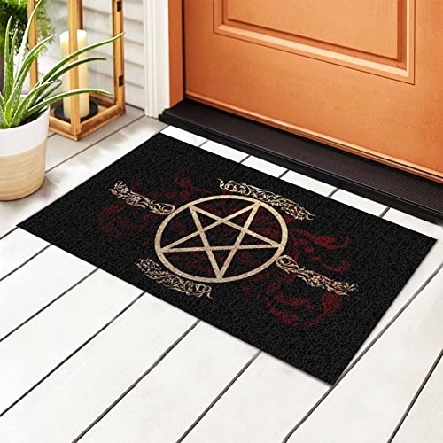 351 Doormat 40X60Cm Pentagramm Wicca-Pentagramm Fußmatte Einzigartige Küchenmatte Strapazierfähig Einstiegsteppich Für Badezimmer, Deko, Haustür von 351