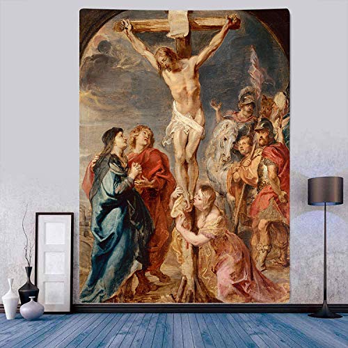 351 Tapisserie Karfreitag Jesus Christus Heilig Das Kreuz Wandtuch Langlebig Bettwäsche Neuheit Tapisserie Für Zimmer Balkon Picknick 100x150cm von 351