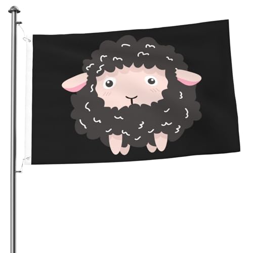 Outdoor Flagge Lustiges Schwarzes Schaf 90X150cm Hofflagge Perfekte Parteifahne Wind Und Regenfeste Garten Flagge Décor Für Festival Outdoor Yard Outdoor Flagge Lustiges Schwarzes Schaf 90X150cm Hofflagge Perfekte Parteifahne Wind Und Regenfeste Garten Flagge Décor Für Festival Outdoor Yard von 351