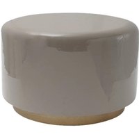 360 Living Hocker Artisse 251 grau gold Metall H/D: ca. 43x51,5 cm von 360 Living