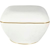 360 Living Hocker Contessa 100 elfenbein gold B/H/T: ca. 60x42,5x60 cm von 360 Living