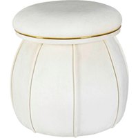 360 Living Hocker Corin 100 elfenbein gold H/D: ca. 51,5x51,5 cm von 360 Living