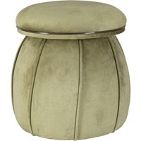 360 Living Hocker Corin 100 grün Graphit H/D: ca. 51,5x51,5 cm von 360 Living