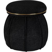 360 Living Hocker Corin 110 schwarz gold H/T: ca. 51,5x51,5 cm von 360 Living