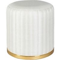 360 Living Hocker Doric 120 elfenbein gold H/D: ca. 46x43 cm von 360 Living