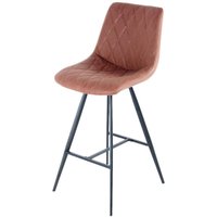 Barhocker Frances 400 2er braun Kunstleder B/H/T: ca. 47,5x107x57,5 cm von 360 Living