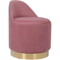 Hocker Viktor 100 altrosa Samt H/D: ca. 68x52 cm von 360 Living