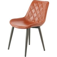 Stuhl Cecil 100 2er kaffee Kunstleder B/H/T: ca. 51x80x57 cm von 360 Living