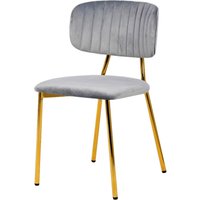 Stuhl Kian 100 2er-Set grau Microfaser B/H/T: ca. 47x80x51 cm von 360 Living