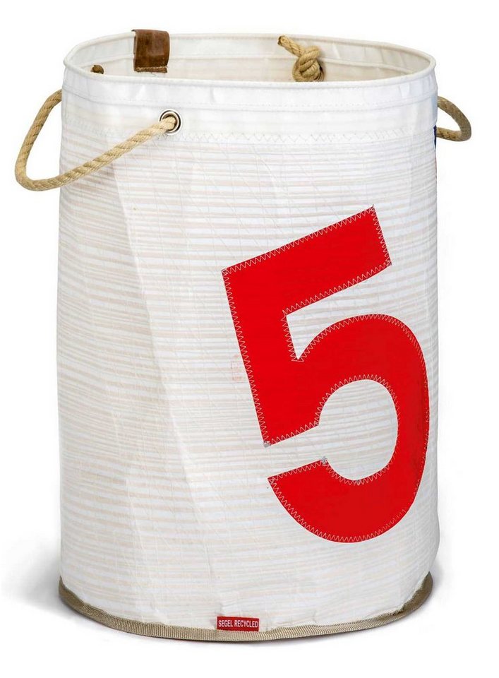 360Grad Wäschekorb Wäschekorb Pütz Weiss Zahl Rot aus Recycling Segeltuch 360Grad Wäschekorb Wäschekorb Pütz Weiss Zahl Rot aus Recycling Segeltuch von 360Grad