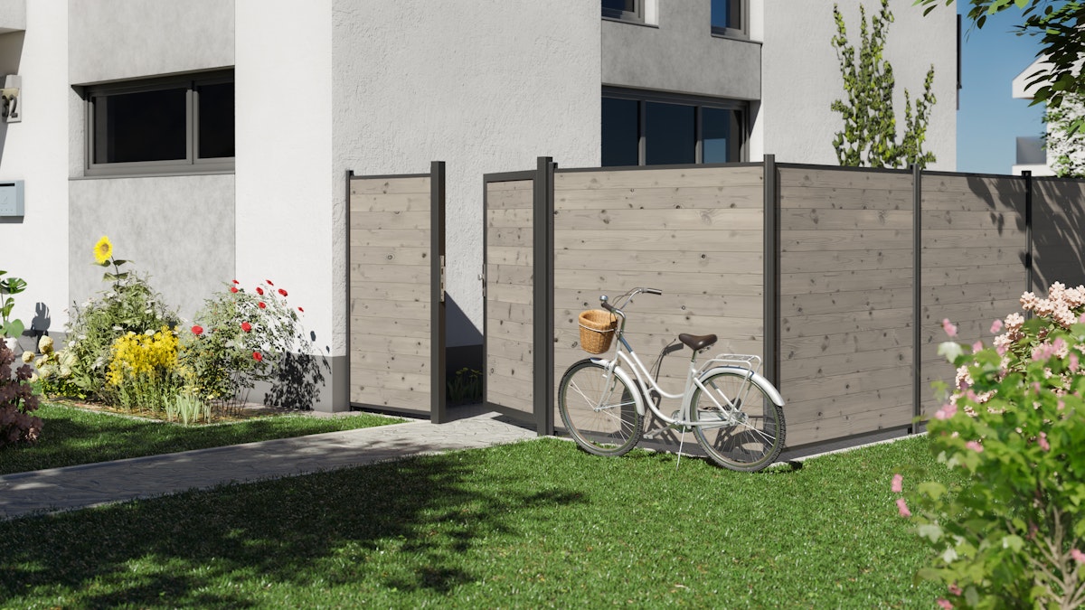 TraumGarten SYSTEM Holz Thermo massiv Zaunfeld-Set schmal 90 x 184 TraumGarten SYSTEM Holz Thermo massiv Zaunfeld-Set schmal 90 x 184 von TraumGarten
