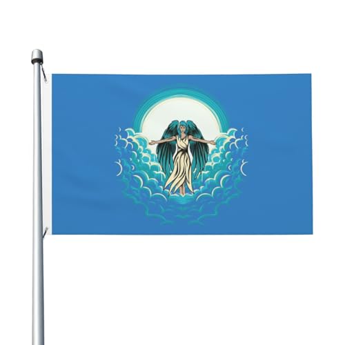 385 Gartenfahne Süßes Mädchen Dekoratives Banner Langlebig Dekorative Fahnen Durable Dekorationen Flagge, Für Bauernhaus, Feiertage, 90x150cm von 385