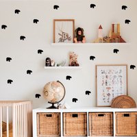 Bär Wandsticker, Waldbär Aufkleber, Wald Wandaufkleber, Kinderzimmer Sticker Wandkunst von 38kVinylGraphics