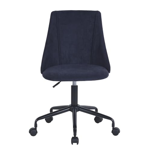 39F FURNITURE DREAM Ergonomic Comfort Fabric Office Chair, Casters and Adjustable Height, Blue, 52x51x95cm von 39F FURNITURE DREAM