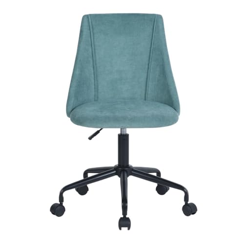 39F FURNITURE DREAM Ergonomic Comfort Fabric Office Chair, Casters and Adjustable Height, Green, 52x51x95cm von 39F FURNITURE DREAM