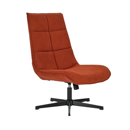 39F FURNITURE DREAM Moderner Drehsessel mit Sitz aus Stoff mit Liegefunktion und Basis aus Metall, Rot-Orange, 63,5 x 85 x 93 cm 39F FURNITURE DREAM Moderner Drehsessel mit Sitz aus Stoff mit Liegefunktion und Basis aus Metall, Rot-Orange, 63,5 x 85 x 93 cm von 39F FURNITURE DREAM