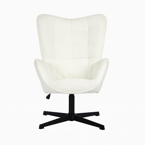 39F FURNITURE DREAM Scandinavian Swivel and Height-Adjustable Office Chair with Tilting Function, Fabric, White, 70x80x100CM 39F FURNITURE DREAM Scandinavian Swivel and Height-Adjustable Office Chair with Tilting Function, Fabric, White, 70x80x100CM von 39F FURNITURE DREAM
