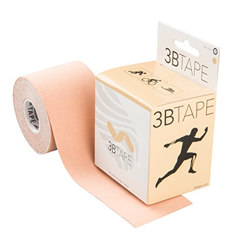3B Scientific Kinesiologie Tape - [5 m x 5 cm] - Tape/Übungsband für die Unterstützung von Muskeln und Gelenken, Verbesserung von Regeneration, Sport Tape - Beige von 3B Scientific
