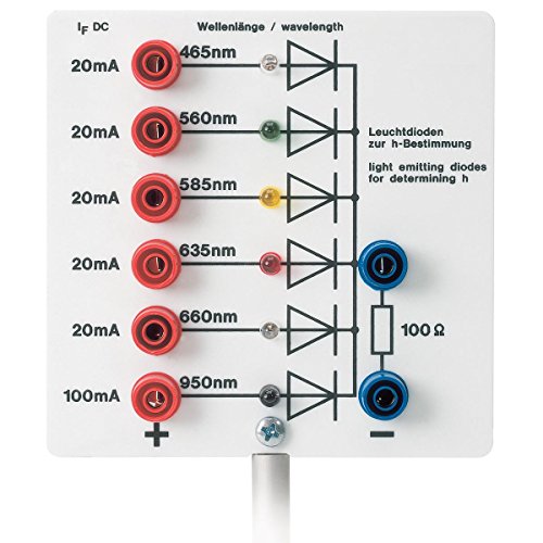 3B Scientific Physik Lehrmittel - Leuchtdiodenreihe - zur Bestimmung der Planck'schen Konstante h von 3B Scientific
