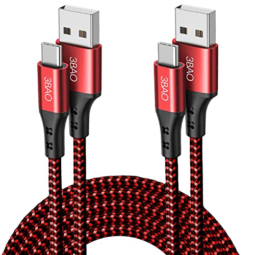 3BAO USB C Kabel 3M, Typ C Ladegerät Schnellladung, extra langes Nylon geflochtenes Typ C Ladekabel kompatibel mit Samsung Galaxy S10 S9 S8 Plus Note9 8 von 3BAO