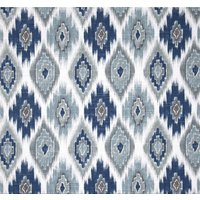 Designer Kissenbezug, Rdu Md Ikat, Blau Und Grau von 3BModLiving