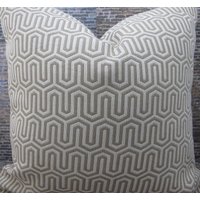 Designer-Kissenbezug - 18 X 18-Caramel Flamestitch Jacquard von 3BModLiving