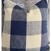 Designer Kissenbezug - Edbfchk Indigo von 3BModLiving