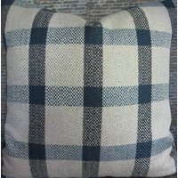 Designer Kissenbezug - Mod Check Arie Blau von 3BModLiving