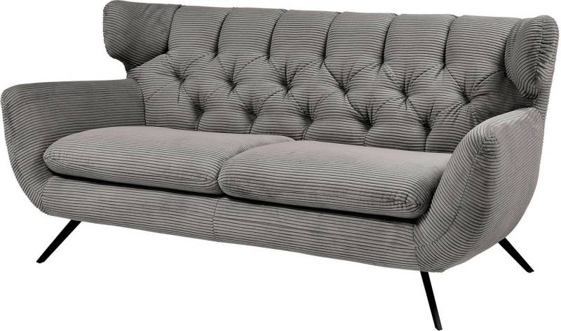 3C Candy 2,5-Sitzer Beatrice, extravagantes Megasofa, bequem, Küchensofa, mit Rückensteppung im Rautenmuster, in Samt Optik oder in Breitcord von 3C Candy