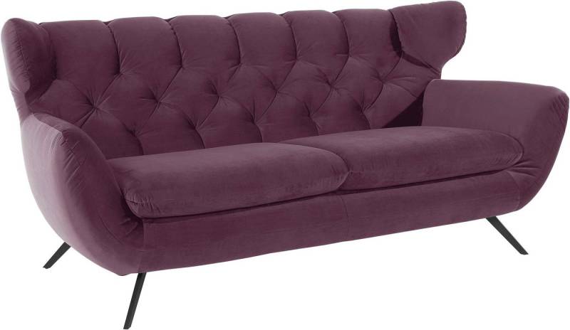 3C Candy 2,5-Sitzer Beatrice, extravagantes Megasofa, bequem, Küchensofa, mit Rückensteppung im Rautenmuster, in Samt Optik oder in Breitcord von 3C Candy