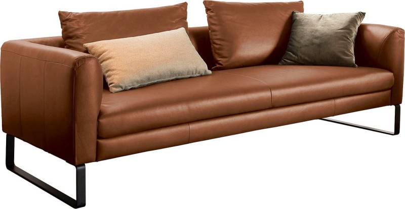 3C Candy 3-Sitzer Avola Designsofa mit Lederbezug, tolle Verarbeitungsdetails, bequem und komfortabel von 3C Candy