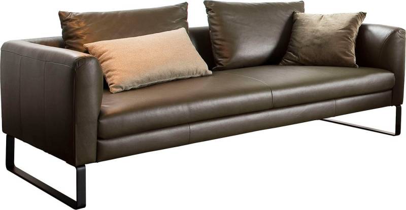 3C Candy 3-Sitzer Avola Designsofa mit Lederbezug, tolle Verarbeitungsdetails, bequem und komfortabel von 3C Candy